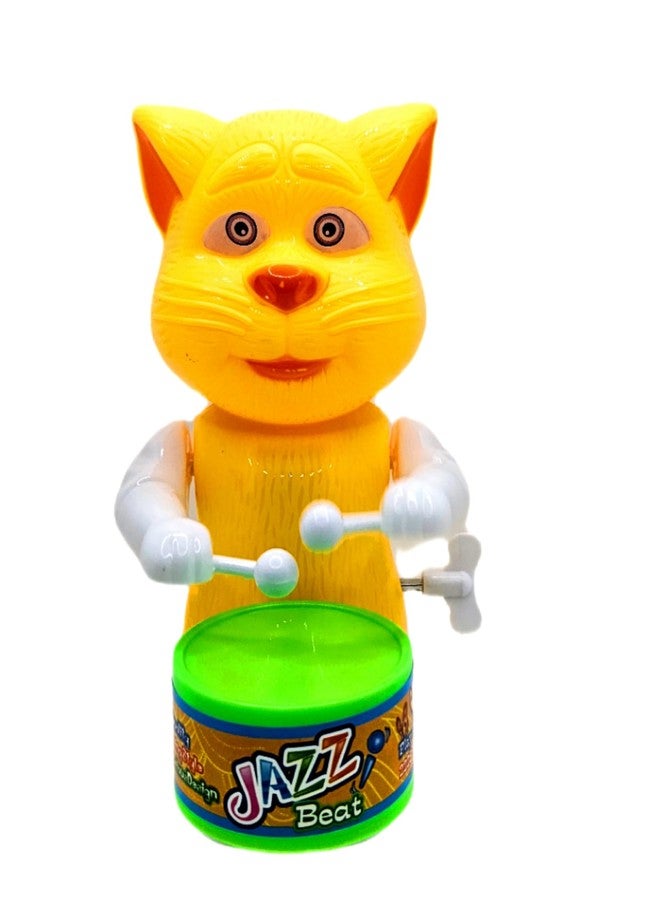 SSKR Cute Drummer Toy with Drumming and Dancing Action Musical Rattle Toys for Kids | Key-Operated Baby Rattle Toy Set for Infants - Image 4